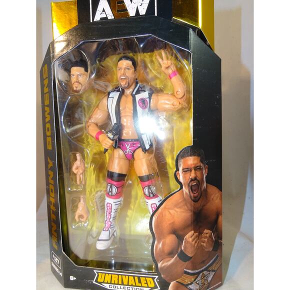 AEW Unrivaled 14 The Acclaimed Max Caster #129 & Anthony Bowens #127 Figures New - Picture 10 of 10